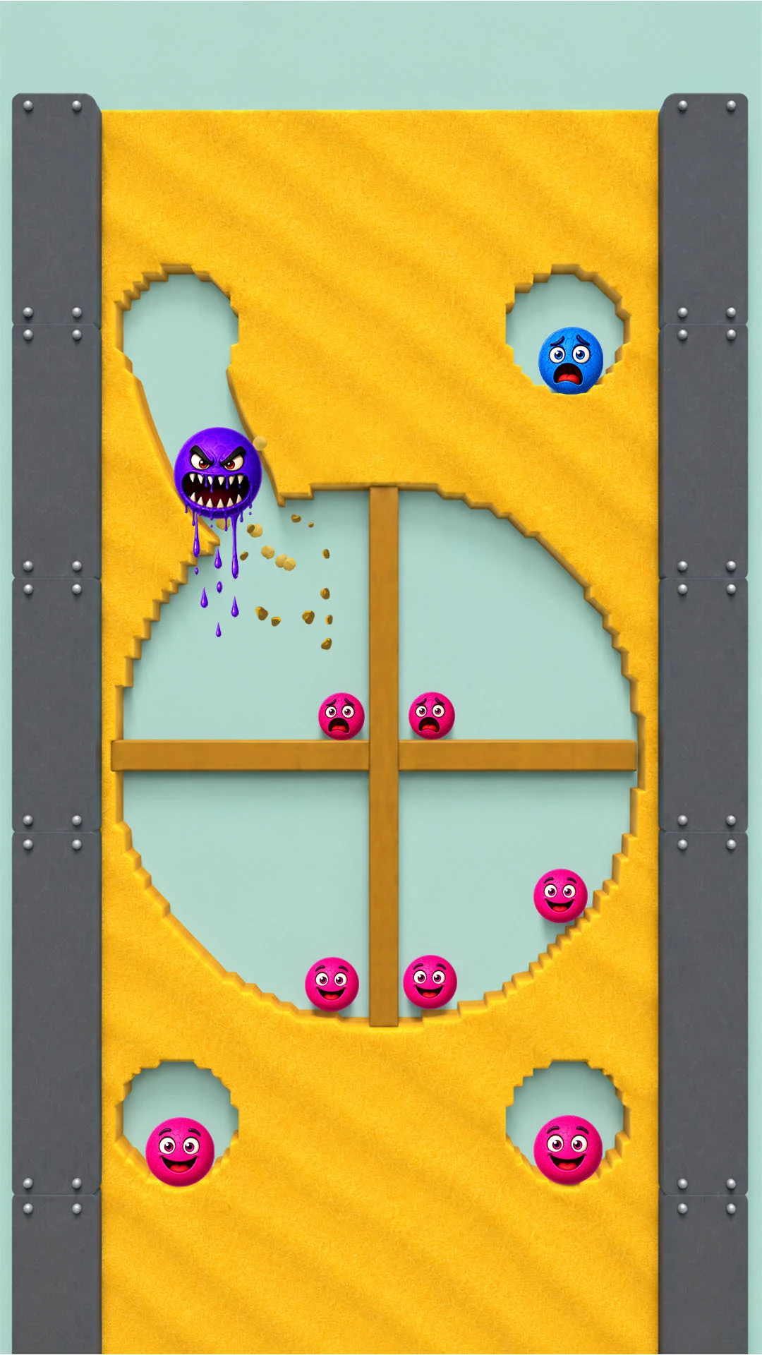 Hungry Venom: Balls in Sand screenshot