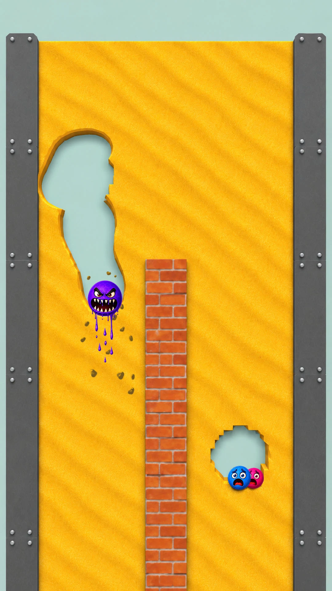 Hungry Venom: Balls in Sand screenshot